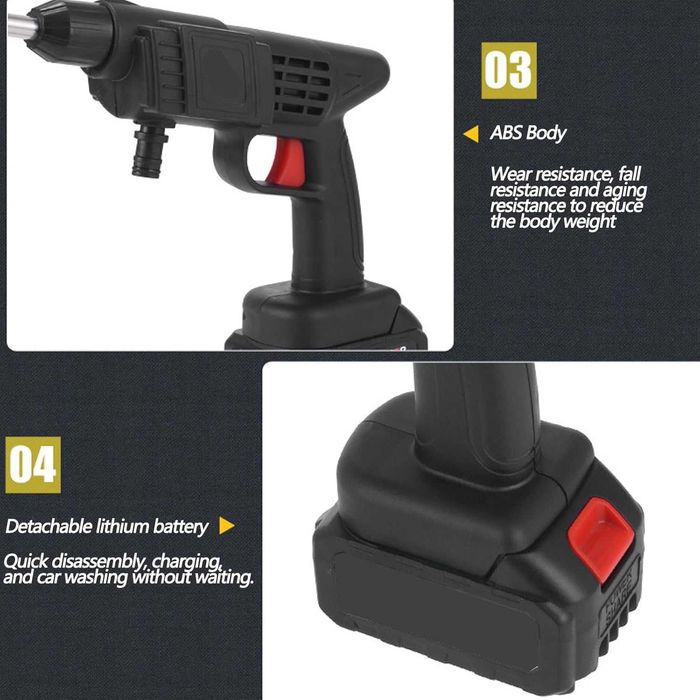 ПРОМО!! Акумулаторна Водоструйка 48V с 2 батерии 8Ah + Куфар , 30 bar