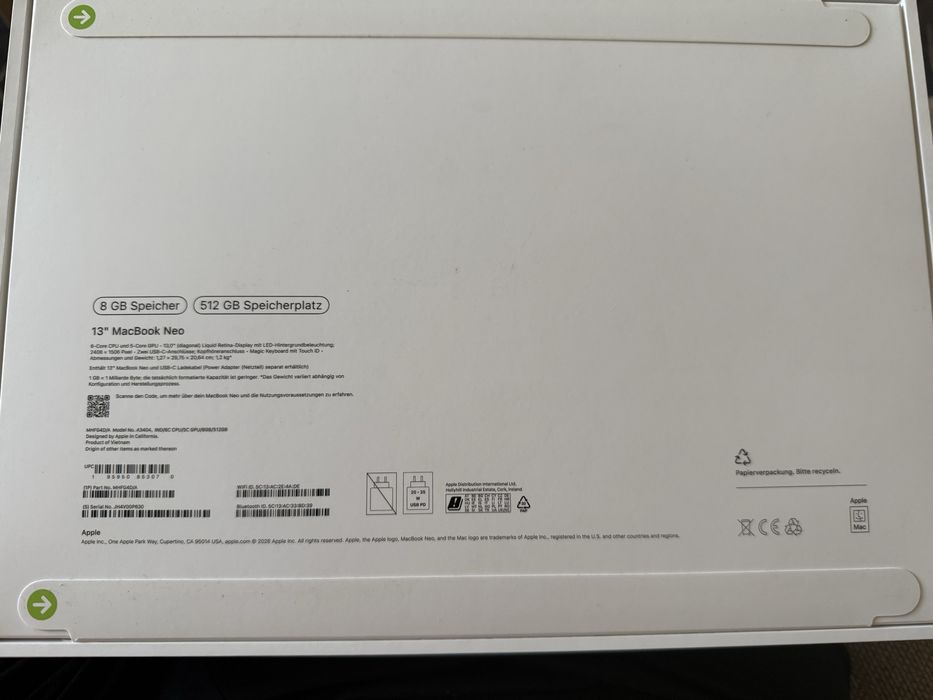 Macbook Neo 512 Gb