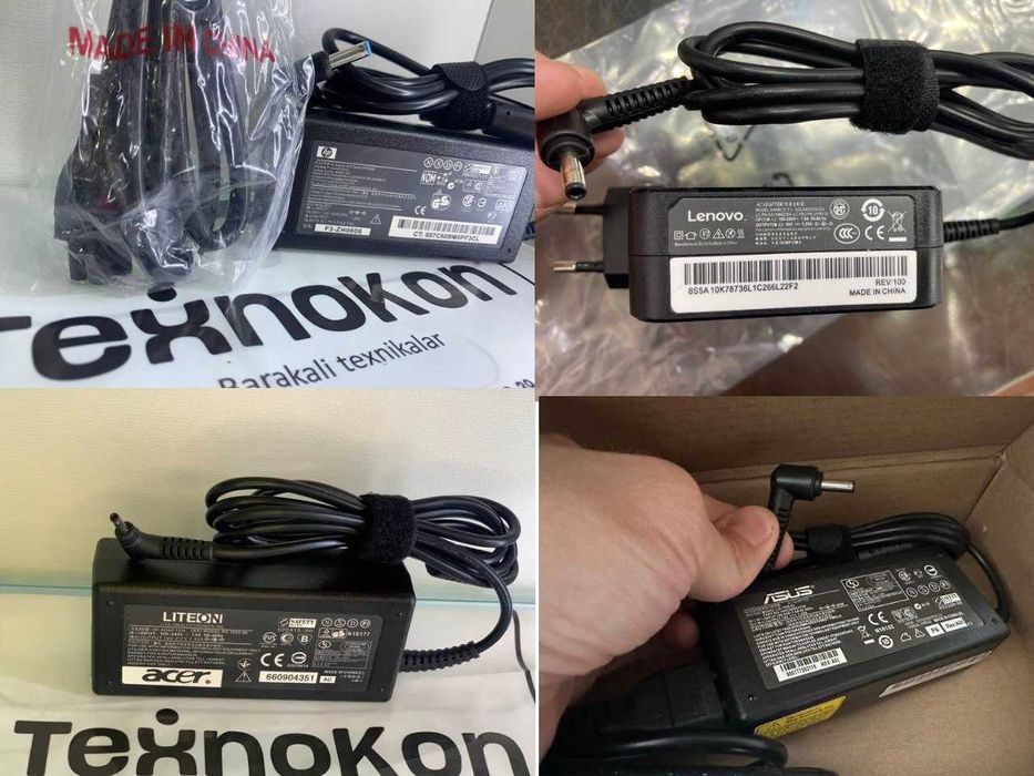 Aksiya! yetkazish noutbuk zaryadka blok pitaniya (lenovo asus acer hp)