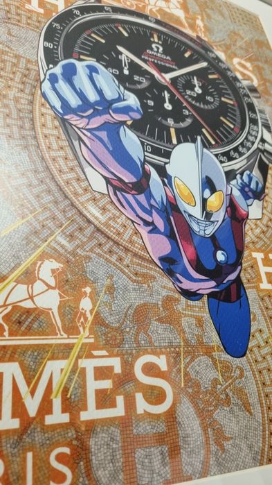 Print Hermes Paris Death NYC Omega