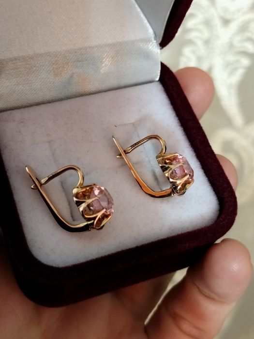 Советские серьги 583 пробы