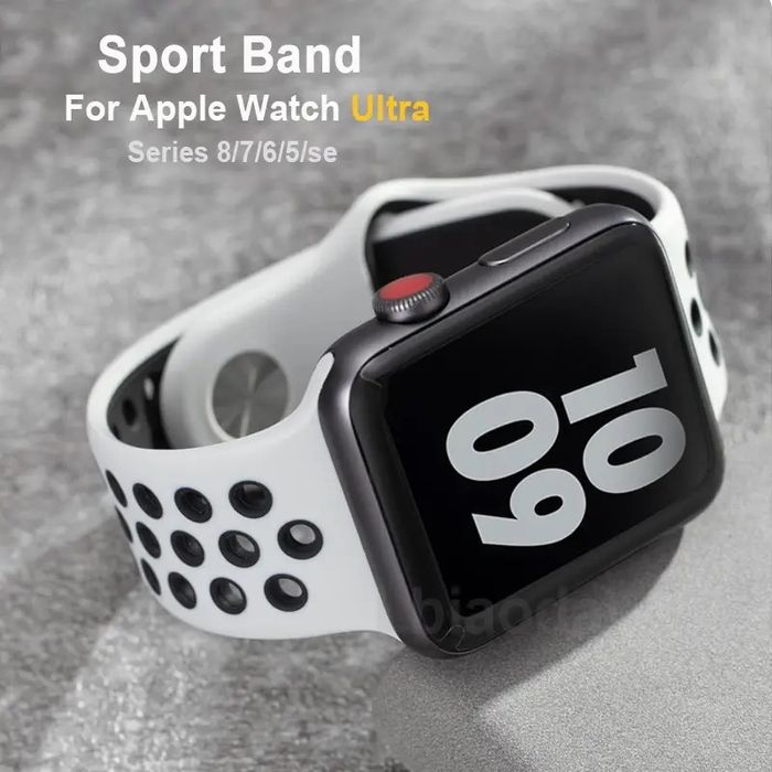 Силиконови каишки Silicone Nike за Apple Watch ULTRA/SE/11/10/9/8/7/6
