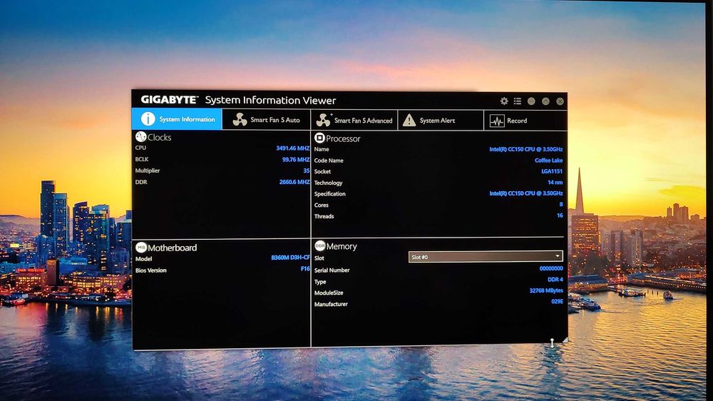 Kit Gigabyte B360M + Intel 8 cores/16 threads + Cooler