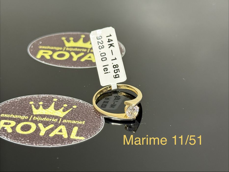Bijuteria ROYAL : Inel AUR 14K NOU / 1.85 GR