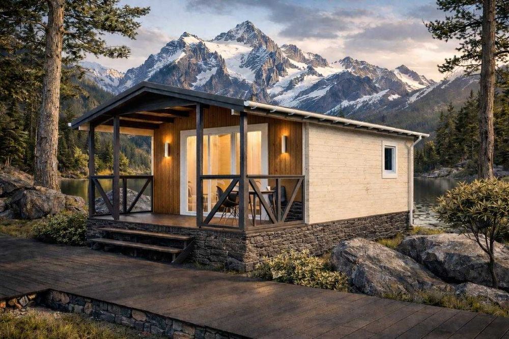 NOVA34 - тёплый дом 34 м2 с террасой|Для жизни круглый год