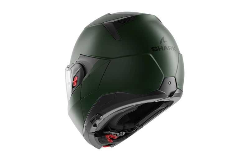Модуларна Отваряема мото каска за мотор SHARK OXO МАТТ GREEN