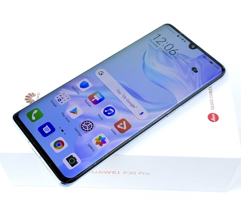 Huawei P30 Pro 128GB 6RAM Breathing Crystal Отличен! Гаранция!