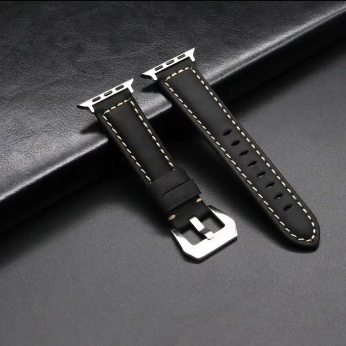 ПРОМО! Каишки от ЕСТЕСТВЕНА кожа за Apple Watch ULTRA/SE/11/10/9/8/7/6