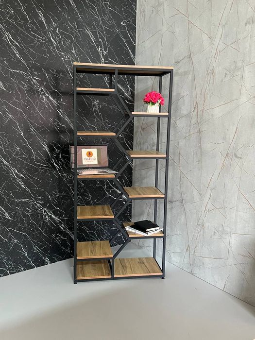 Loft uslubidagi kitob javonlar