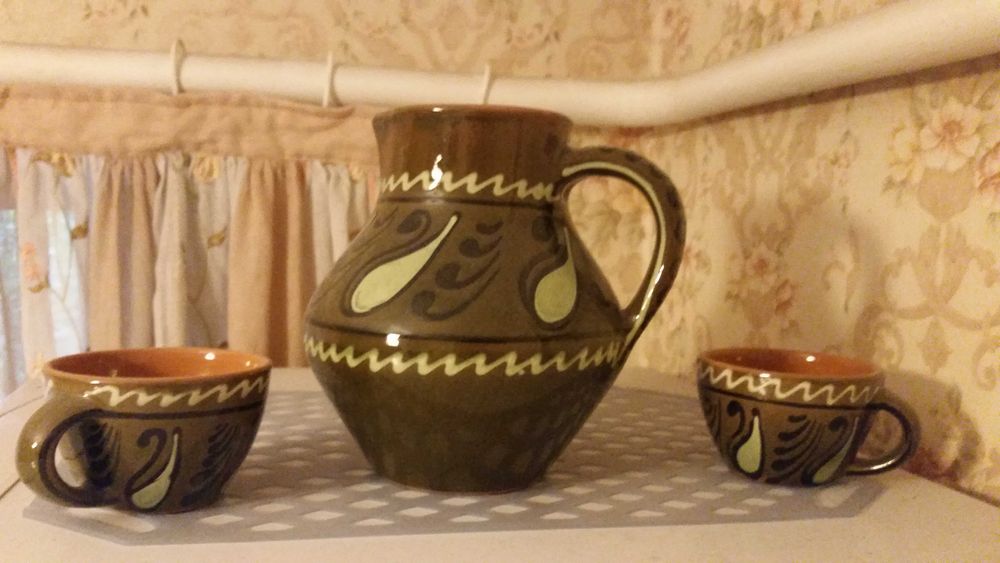 Кувшин и 2 чашки времен СССР