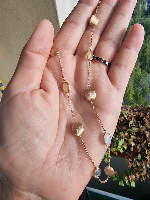 Vând colier aur cu pietre semiprețioase