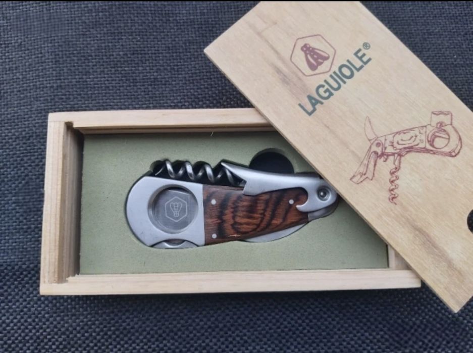 Луксозна отварачка за вино с резачка за пури LAGUIOLE France