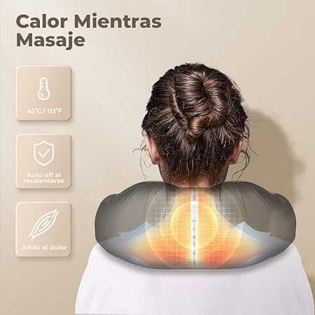 Масажор с топлина за врат и рамене ELEHOT-Store зарядно за кола