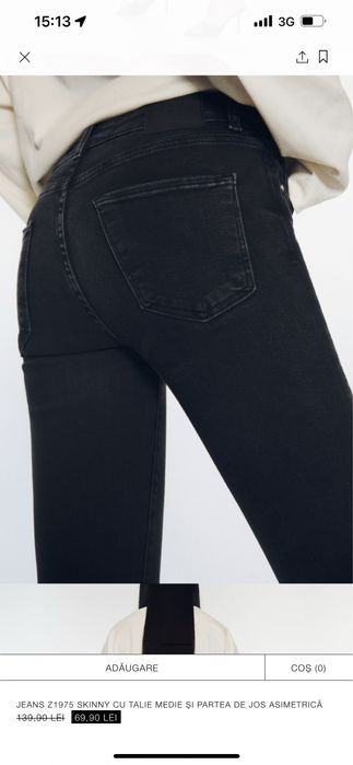 Pantaloni Blugi negri