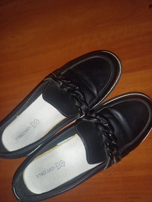 Чёрный туфли на школу