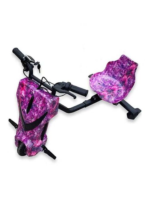 Tricicleta electrica pentru drifturi 360, motor 250W, 15KM/H, 4400mA, mov