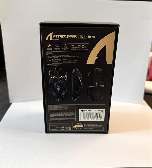 Mouse Gaming Attack Shark R5 Ultra 2.4Ghz 8k Wireless