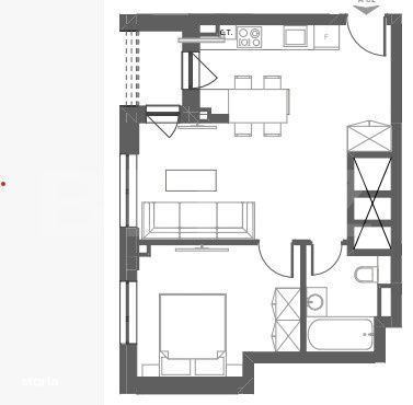 Apartament 2 camere, finisat, balcon, garaj, zona Somesului