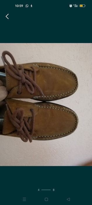 Mocasini Camel piele întoarsă nr 44 bărbați
