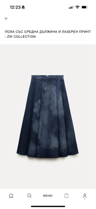 Дънкови поли zara зара