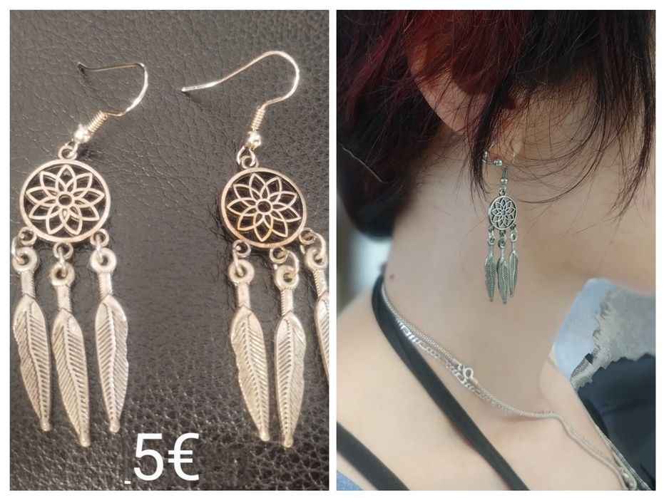 Ръчно изработени обици с кауза