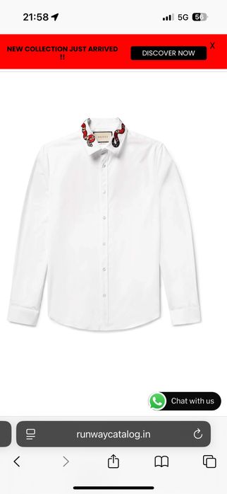 Camasa GUCCI python originala broderie sarpe unisex