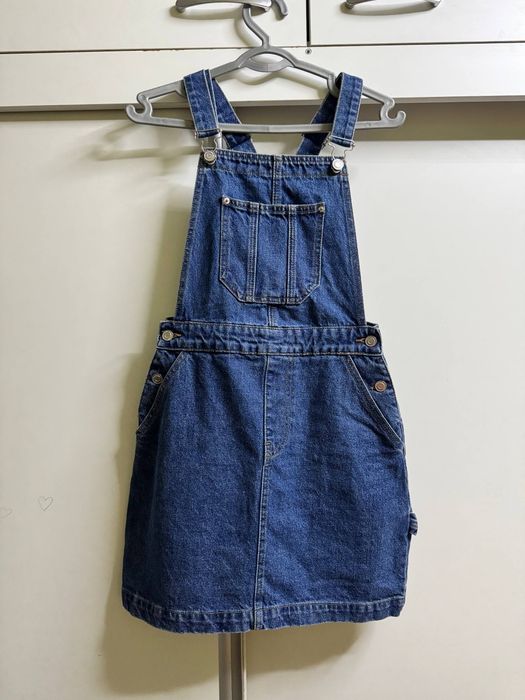 Джинсовый сарафан для девочки 10–15 лет