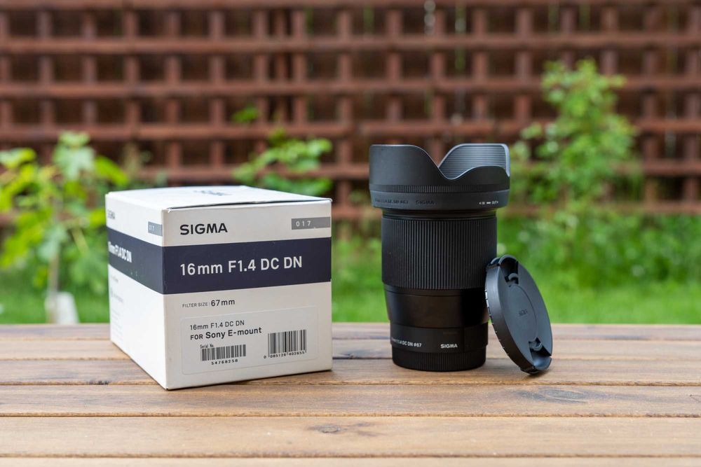 Sigma 16mm f/1.4 DC DN Montura Sony E – IMPECABIL, claritate excelentă, ideal video & low light
