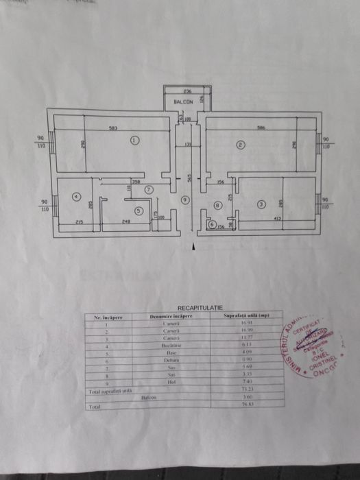 PF, 3 camere Poitiers-Frumoasa, 76 mp