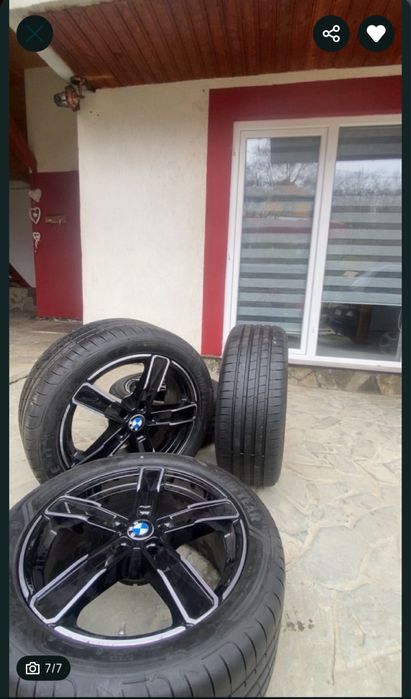 Vand jante Bmw impecabile 5x112 cu anvelope in doua latimi Good Year DOT 2022 si 4 Anvelope 245/45/19 DOT 2025