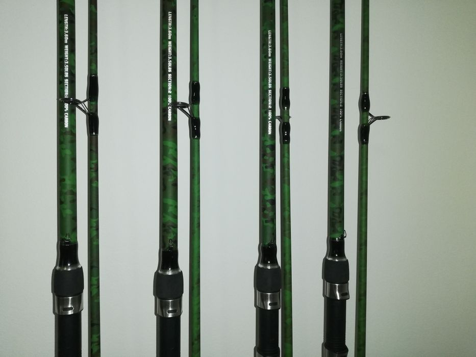 Set 4 Lansete WindBlade 3.60m 3.5LB+ 4 Mulinete Windblade MA6000