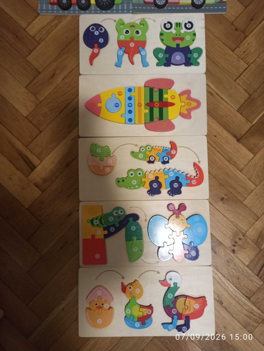 Детски дървени пъзели
