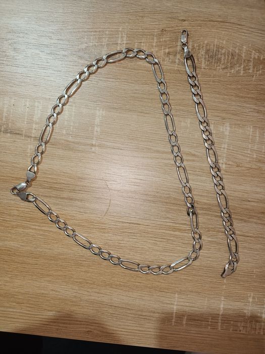 Lant si brățară argint