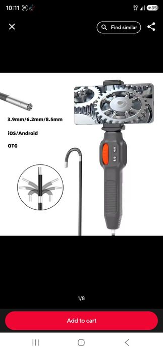 Camera endoscopica pliabila 360°