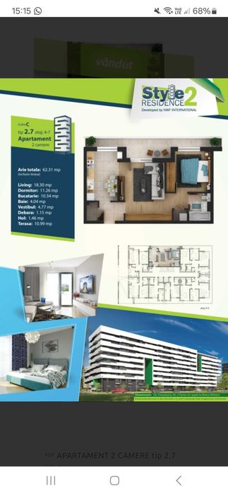 Apartament 2 camere Style Residence 2 - Chiajna