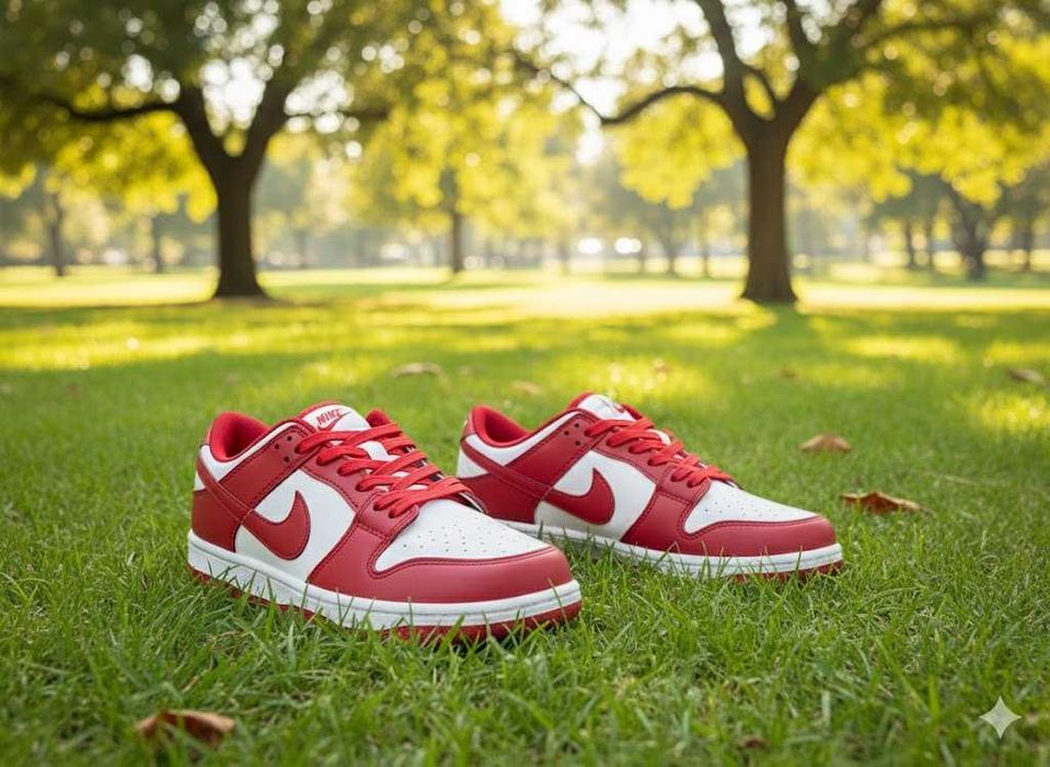 Adidasi Nike Dunk Red - Sneakersi Fete Baieti - Premium