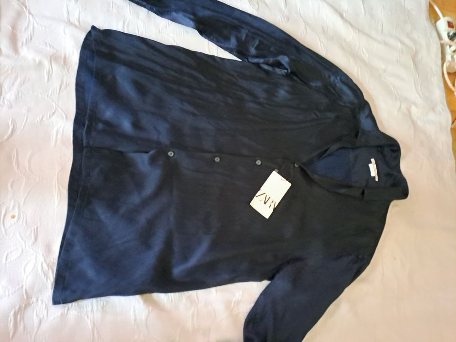 Camasa Zara Premium Satinata,model Balmain,L-XL