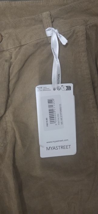 Pantaloni raiati pentru femei ,marimea M,maro,noi,cu eticheta