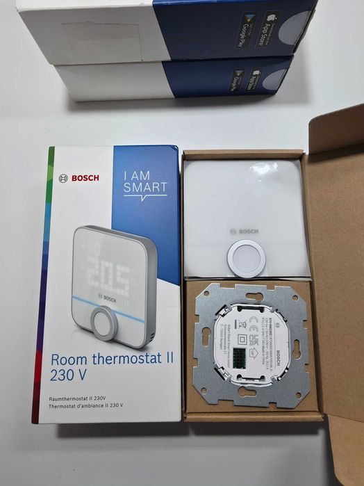 Termostat de camera Bosch Room Termnostat II 230V Compatibil Google Assistant si Alexa
