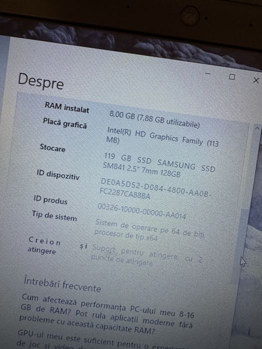 Laptop Lenovo x240 i5