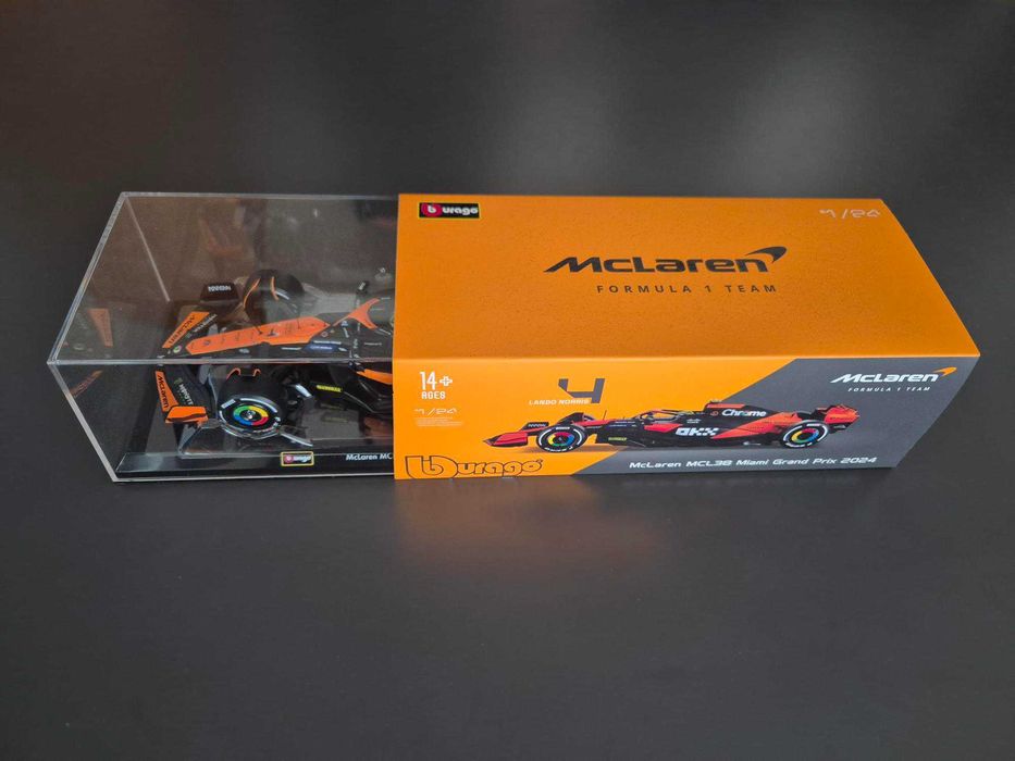 Bburago F1 - McLaren MCL38 Miami Grand Prix 2024