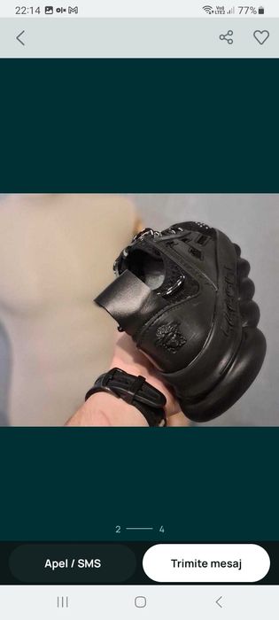 Versace chain  negru full reaction verificare colet