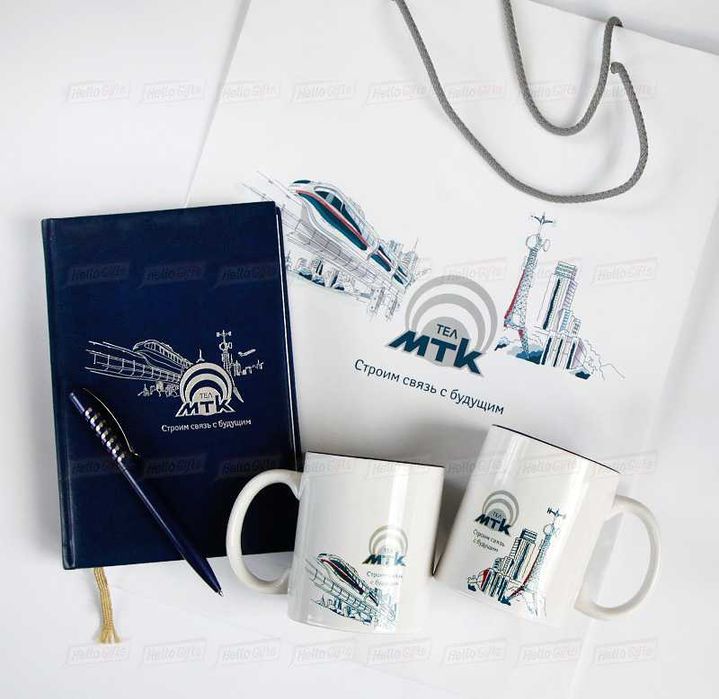 Полиграфическая продукция для выставок . Пакеты, блокноты, календари