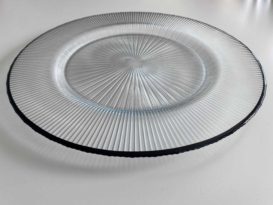 Farfurii suport pentru evenimente platouri sticla Dia. 33 cm