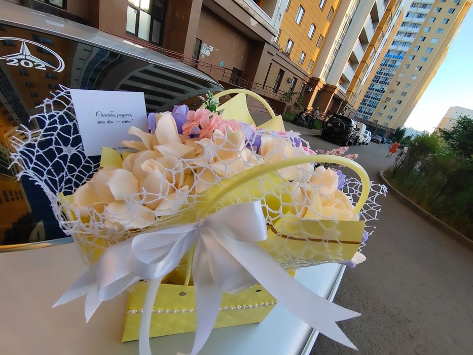 Ароматные мыльные розы