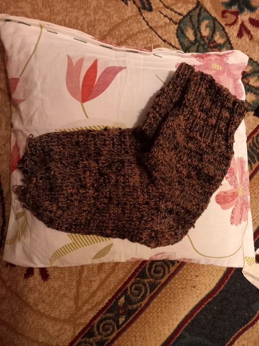 Коврик матерчатый очень плотный тугая  вязка Носки