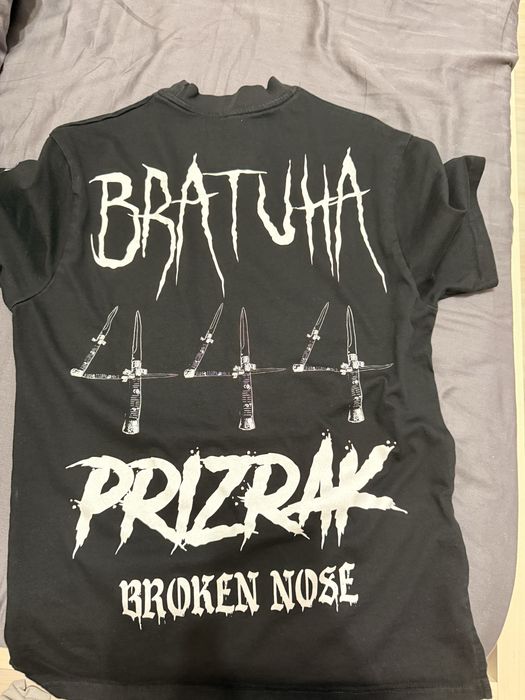 Тениска на Prizrak x Broken nose x Bratuha