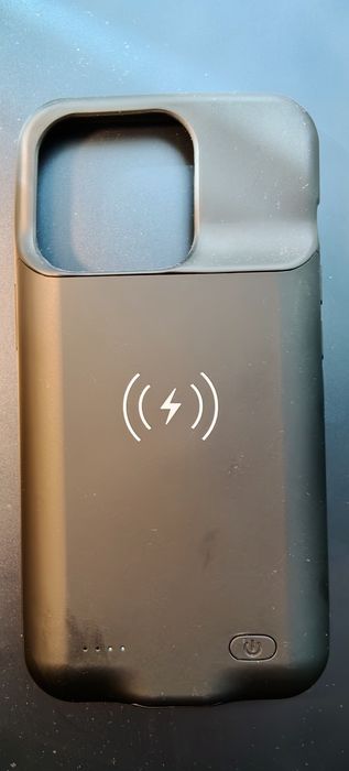 Husa cu acumulator+husa carbon cu magsafe iPhone 15 Pro