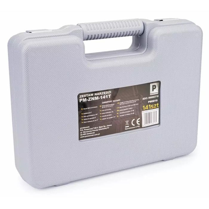 Trusa unelte chei 141 piese, tubulare, surubelnite, Powermat