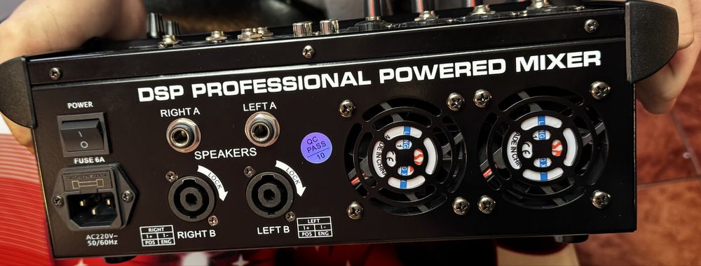 Mixer audio profesional TUM DM40 – 4 canale + USB, efecte digitale